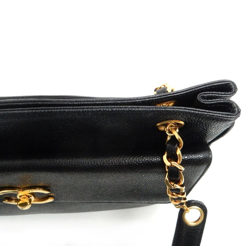 Chanel Black Leather Shoulder or Tote Bag - Picture 4 of 11